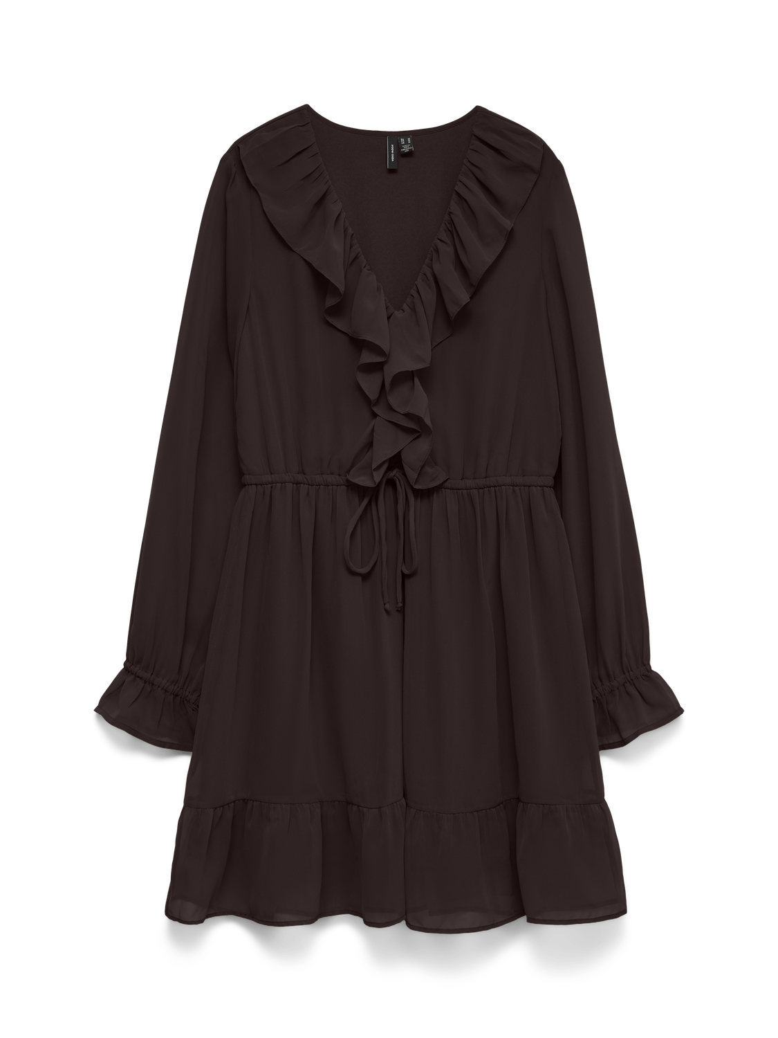 VMDORA Short Dress - Fudge - VERO MODA & VILA Bergvik